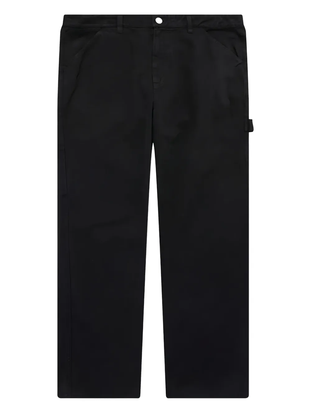 embroidered-logo trousers