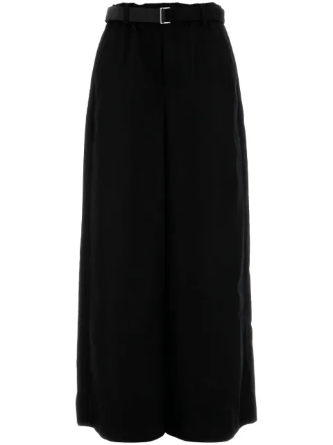 sacai wool palazzo pants 