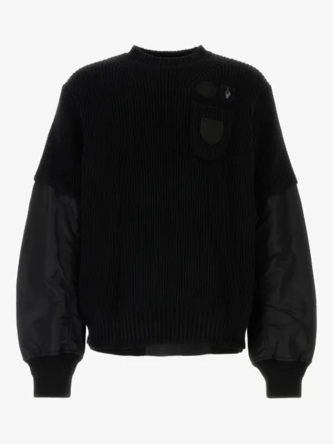 sacai Gonz multi-patch sweater