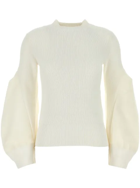 sacai cotton sweater
