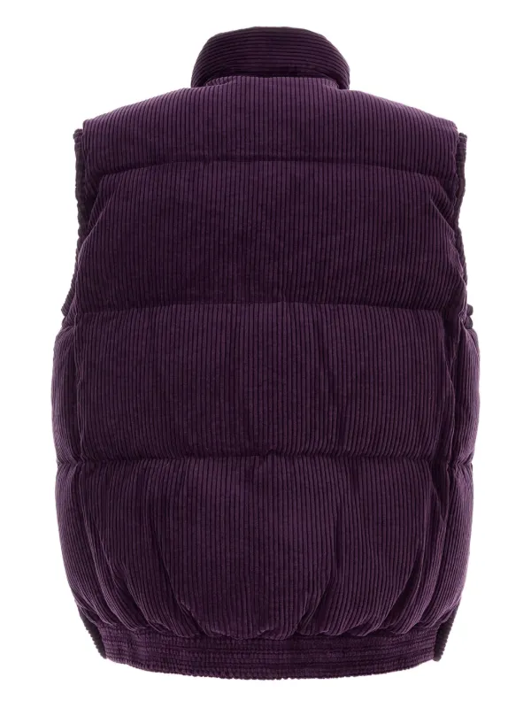 Sacai コーデュロイ パデッドベスト | パープル | FARFETCH JP