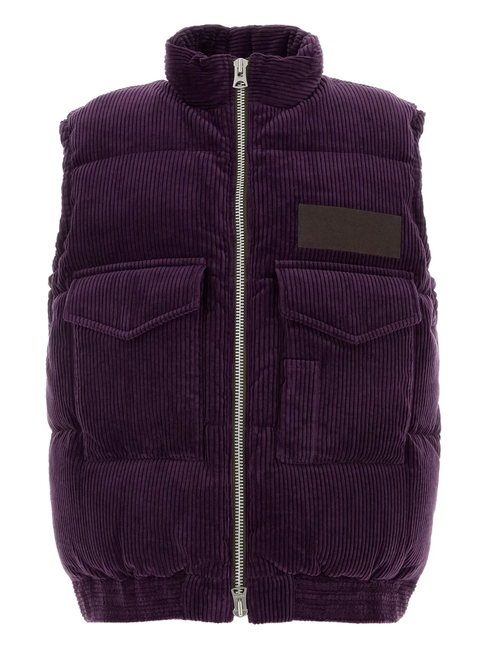 Sacai Ribfluwelen bodywarmer Paars