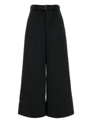 sacai サカイ　サテンワイドパンツ sacai Sacai サカイ 24SS 24-03347M Spinstriped slim-cut