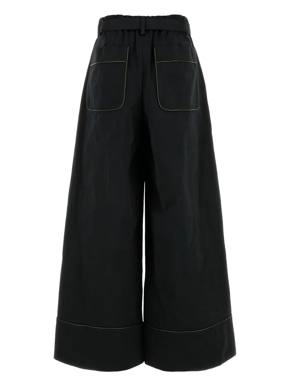 Sacai welt-pockets cuffed trousers - Zwart