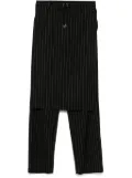 Jean Paul Gaultier lace-up suit skirt pant - Black