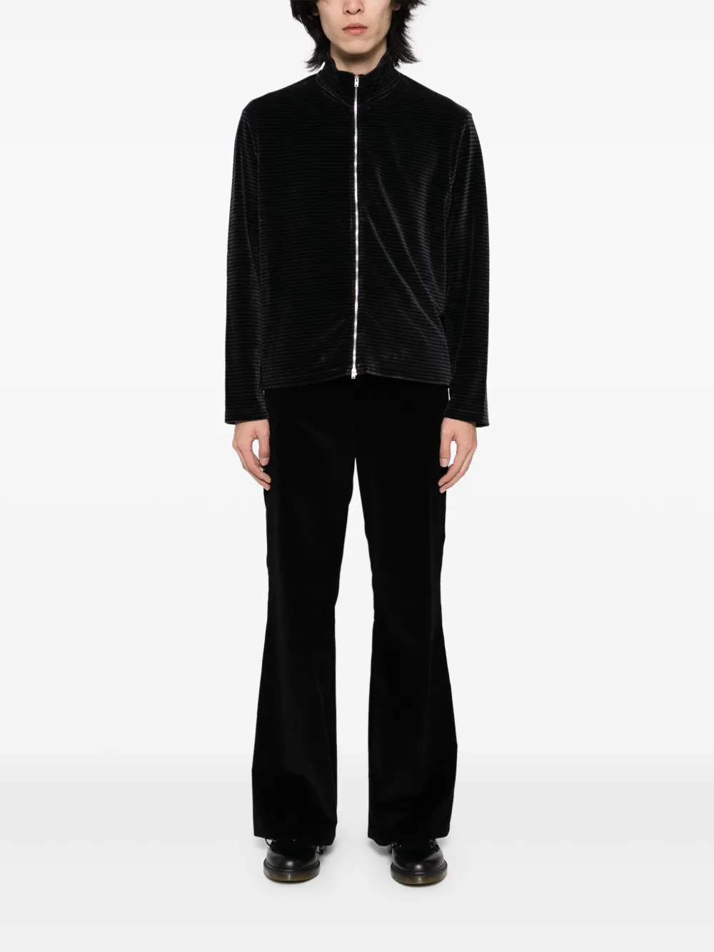 OUR LEGACY Shrunken full-zip jacket - Zwart