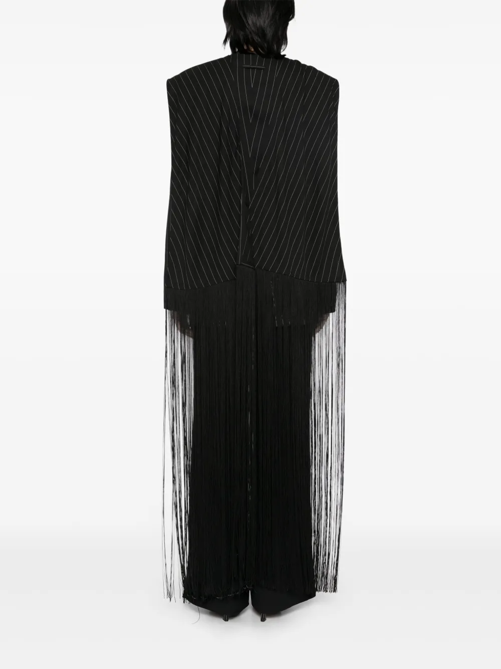 Jean Paul Gaultier Blazer met franje Zwart