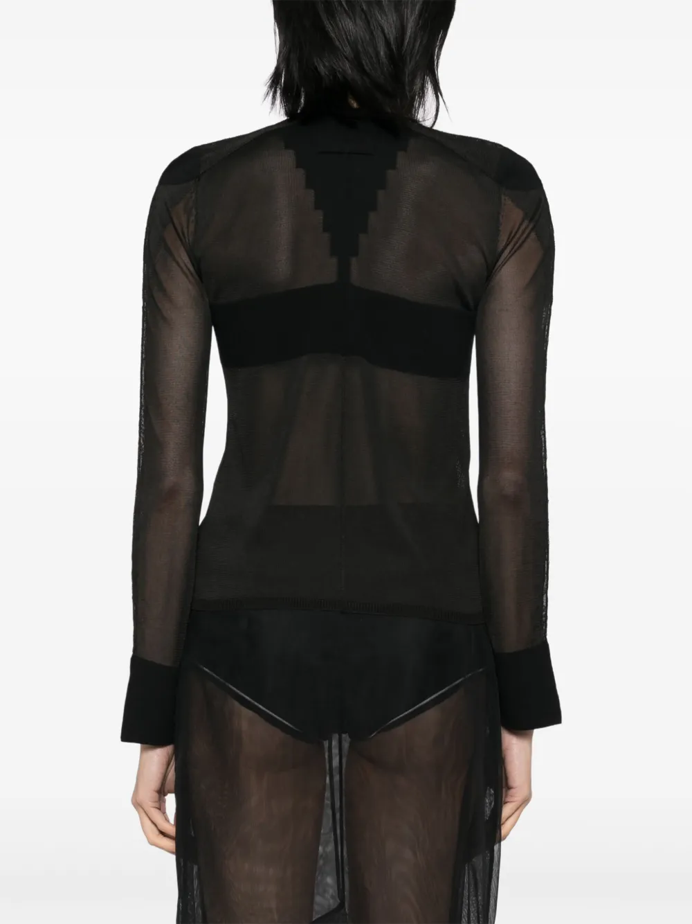 Jean Paul Gaultier The Logo Knit top Zwart