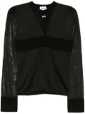 Jean Paul Gaultier The Logo Knit top - Black