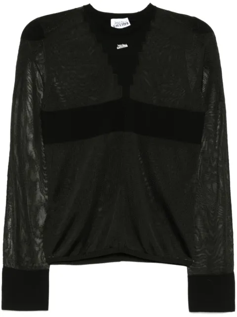 Jean Paul Gaultier top The Logo Knit