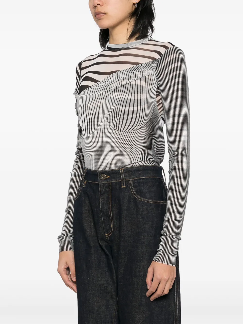 JEAN PAUL GAULTIER THE DRAPED BODY MORPHING BODYSUIT