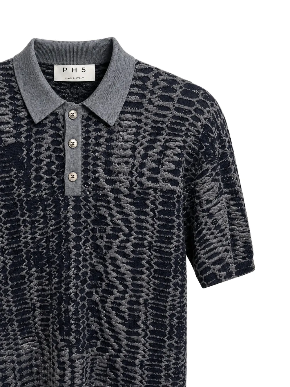PH5 Gebreid poloshirt Zwart