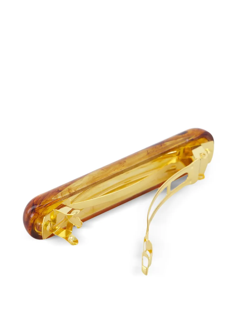 Lelet Ny Marble Acrylic Barrette In Brown