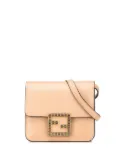 Fendi Pre-Owned 2010-2024 Leather Crystal Fab crossbody bag - Brown
