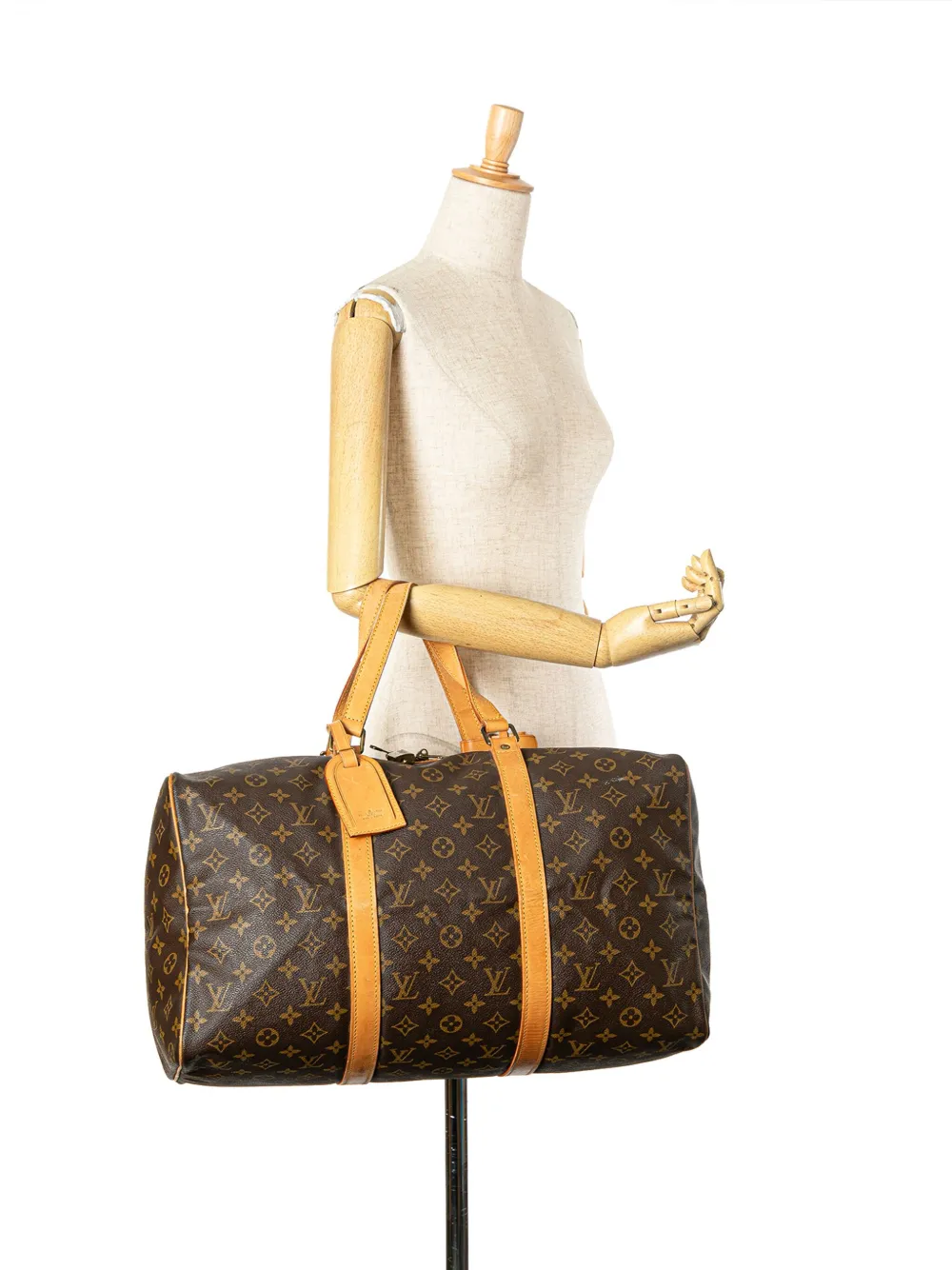 Louis Vuitton Pre-Owned 1980s Monogram Sac Souple 45 travel bag - Bruin