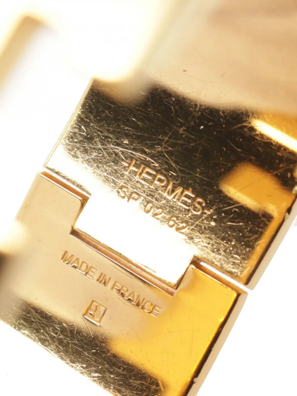 Pre-owned Hermes 2000s Clic Clac H Gm Bracelet In Gold