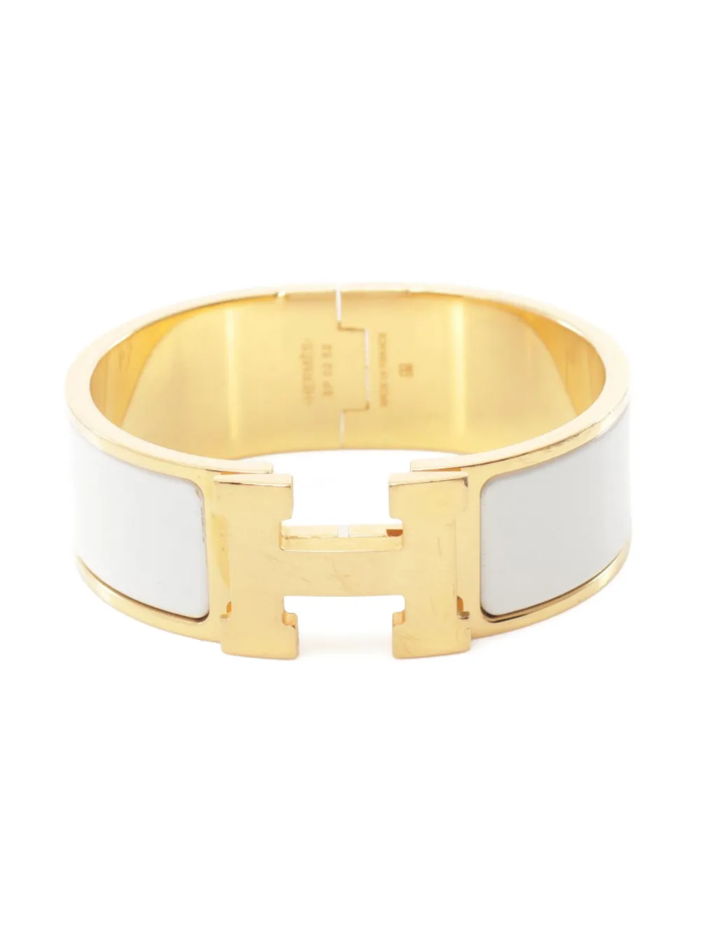Hermès Pre-Owned 2000s クリッククラック H GM ブレスレット - ゴールドトーン Hermès Pre-Owned 2000s クリッククラック H GM ブレスレット - ゴールドトーン