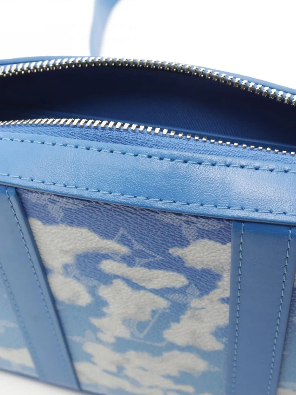 Pre-owned Louis Vuitton 2020 Clouds Soft Trunk Handbag In Blue