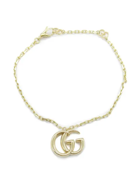 Gucci Pre-Owned 2010s 18K yellow gold Double G bracelet