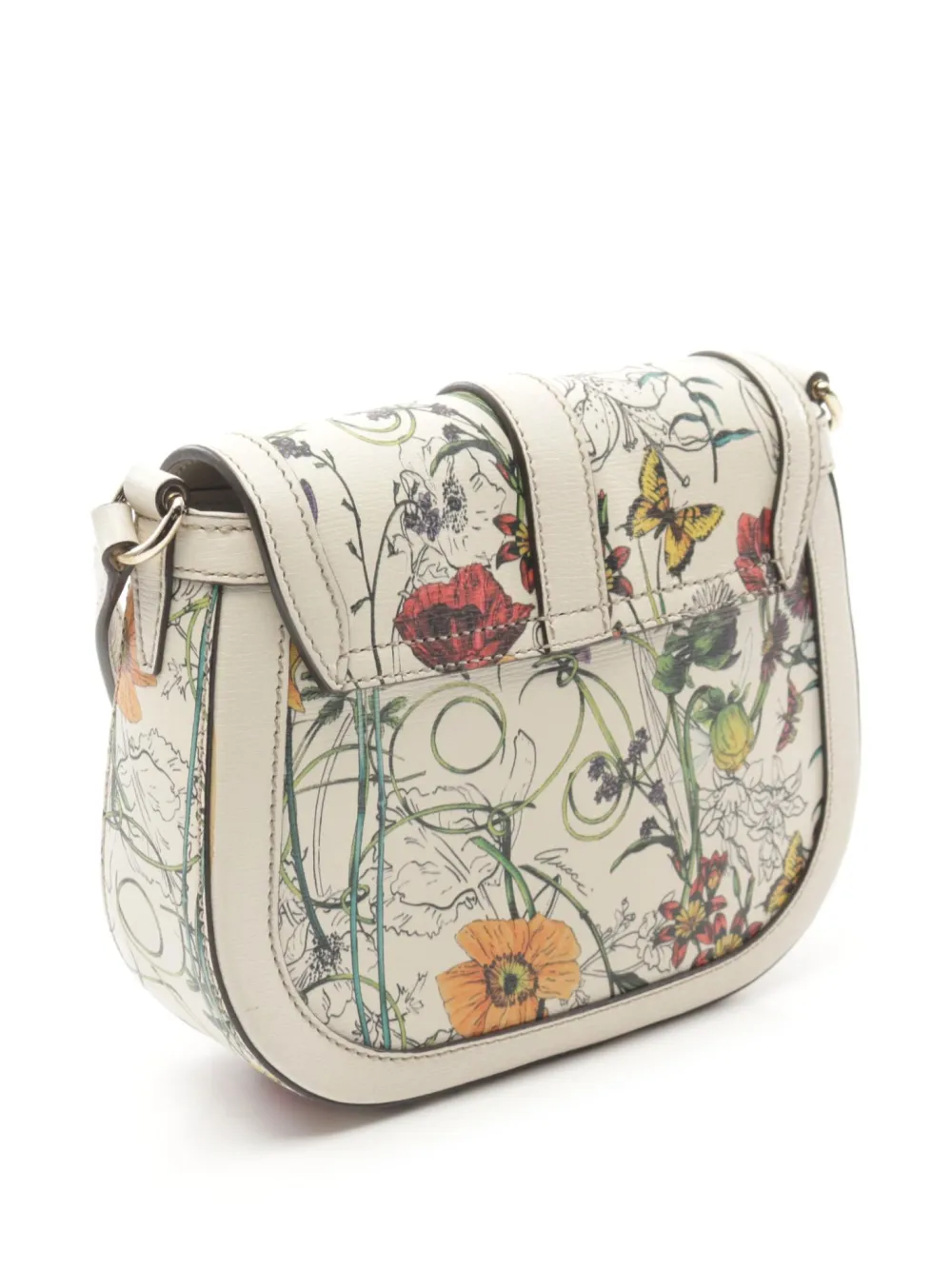 Gucci Pre-Owned 2010s Flora printed houlder bag - Wit