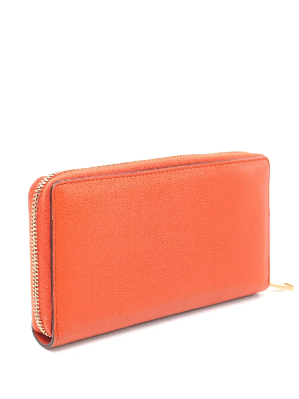 Gucci Pre-Owned 2000s leren portemonnee met logo-reliëf - Oranje