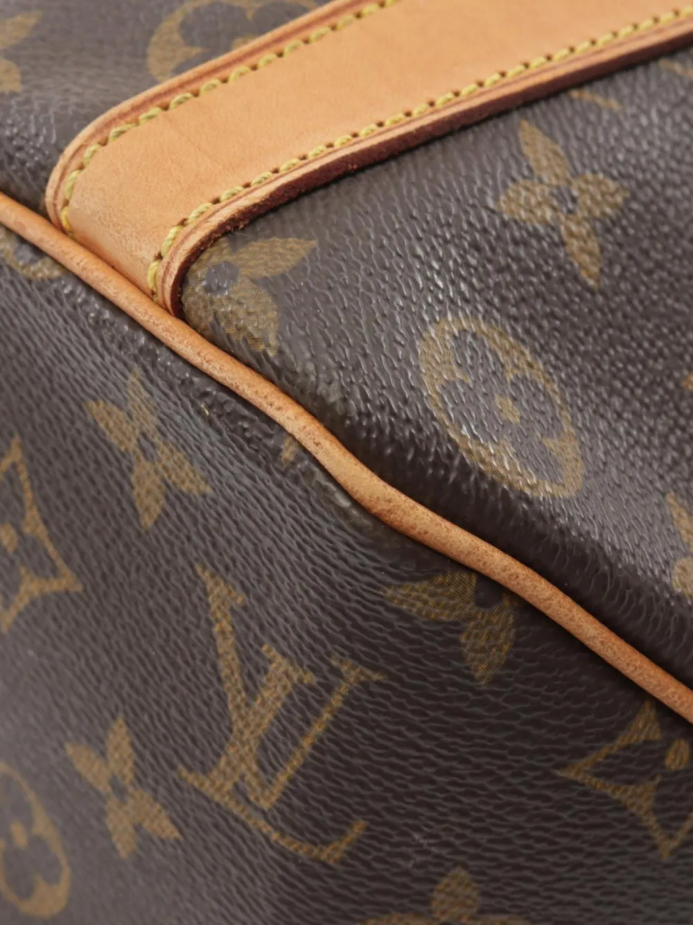 Pre-owned Louis Vuitton 1998 Sac Shopping Tote Bag In 褐色