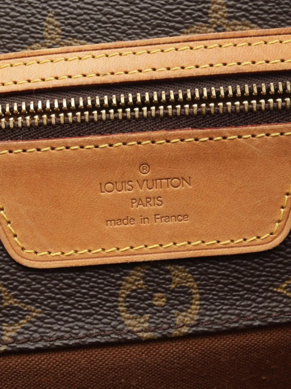 Pre-owned Louis Vuitton 1998 Sac Shopping Tote Bag In 褐色