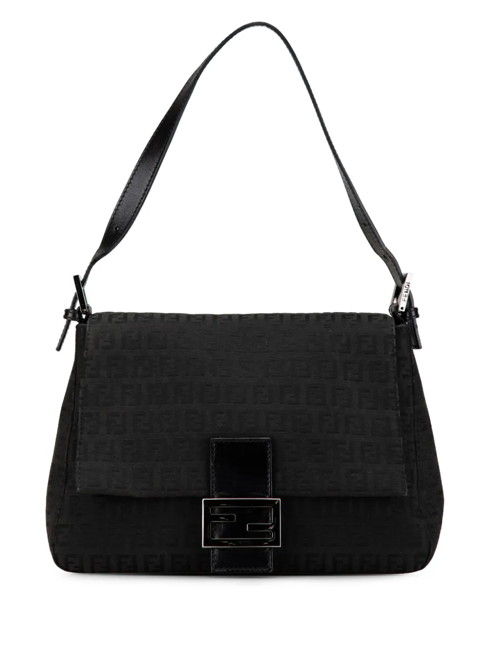 Fendi Pre-Owned 2010-2024 Zucchino Canvas Mamma Forever shoulder bag | Black | Image 1
