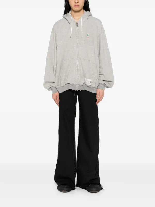 Maison MIHARA YASUHIRO Cap Combined Hoodie | Grey | FARFETCH GE