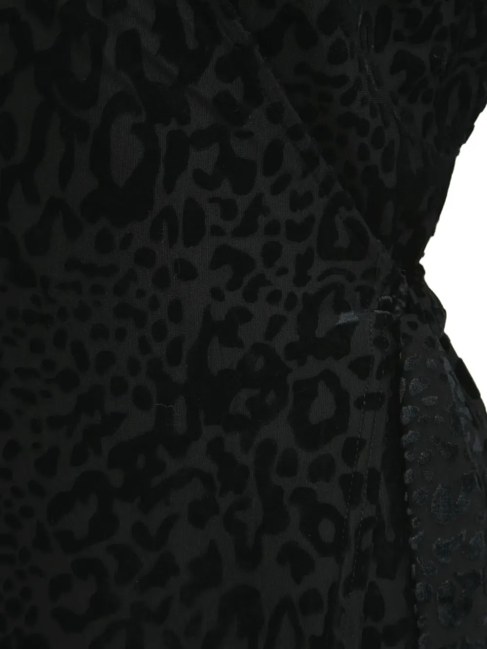 NEVER FULLY DRESSED Wikkeljurk met luipaardprint Zwart