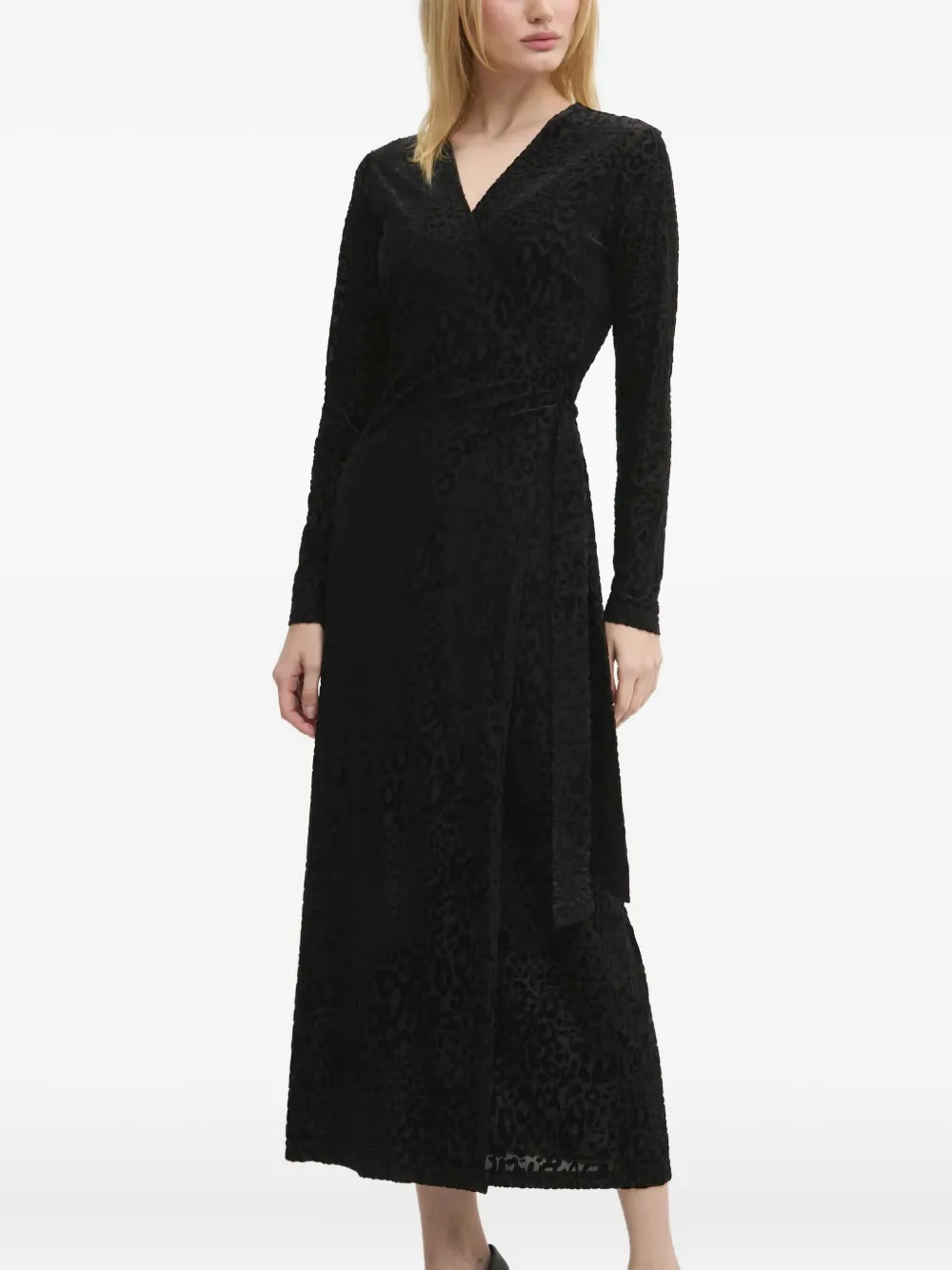 NEVER FULLY DRESSED Wikkeljurk met luipaardprint - Zwart