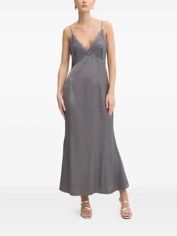 long gown evening dress Simple Chiffon A-line blue v-neck Split long prom dress, evening dress   Musebridals