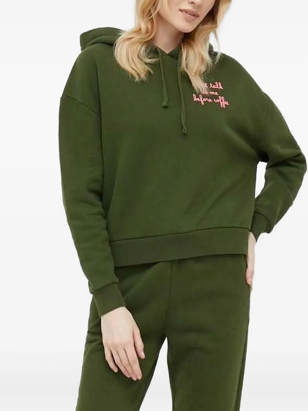 MC2 Saint Barth Hoodie met geborduurd logo Groen