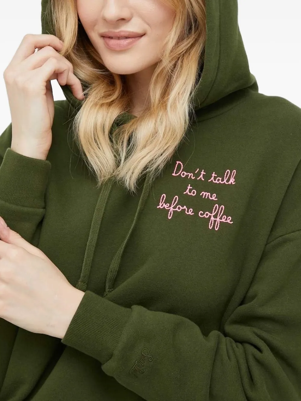 MC2 Saint Barth Hoodie met geborduurd logo Groen