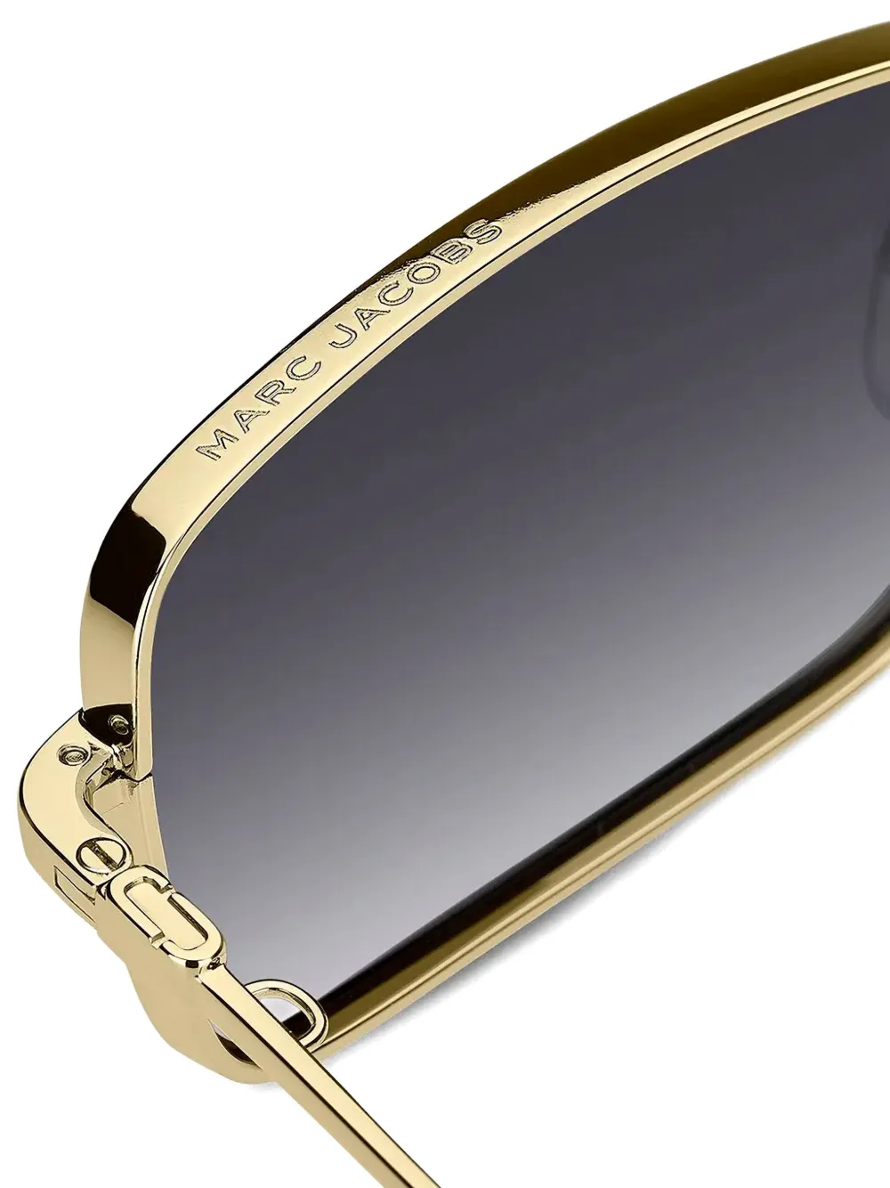 Marc Jacobs Eyewear Zonnebril met rechthoekig montuur Goud