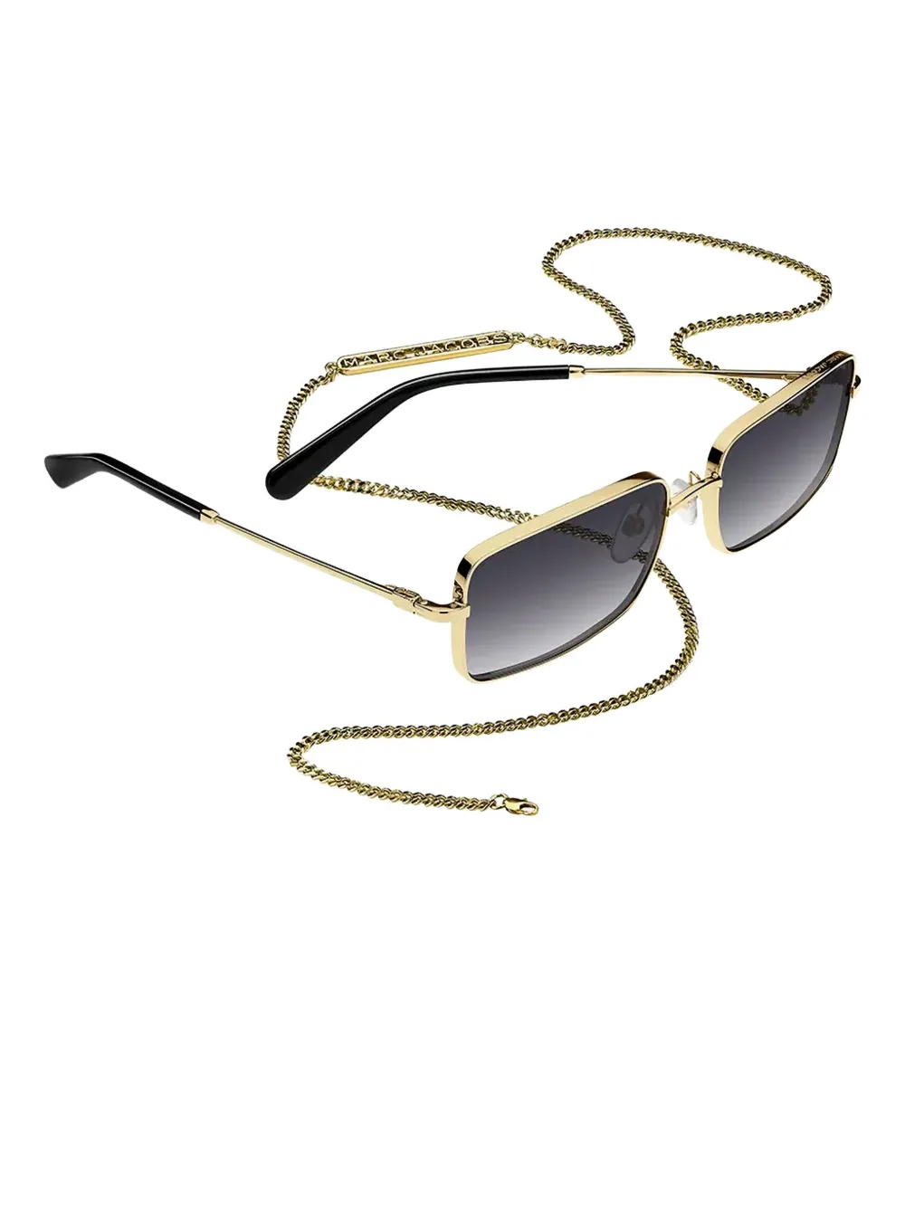 Marc Jacobs Eyewear Zonnebril met rechthoekig montuur Goud