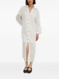 NEVER FULLY DRESSED eyelet-embroidered shirt dress - White