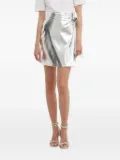 NEVER FULLY DRESSED metallic wrap skirt - Silver