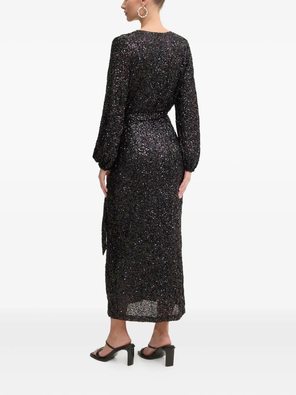 NEVER FULLY DRESSED Wikkeljurk met pailletten - Zwart