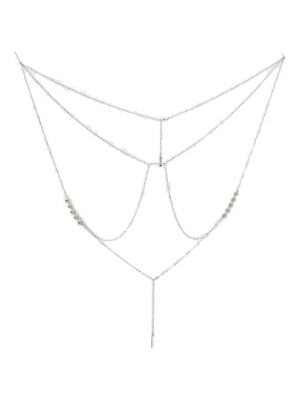 Luv Aj Rosette Chain Body Jewellery In Metallic