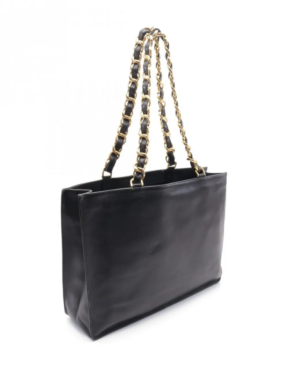 CHANEL Pre-Owned 1994-1996 Coco Mark schoudertas met ketting - Zwart