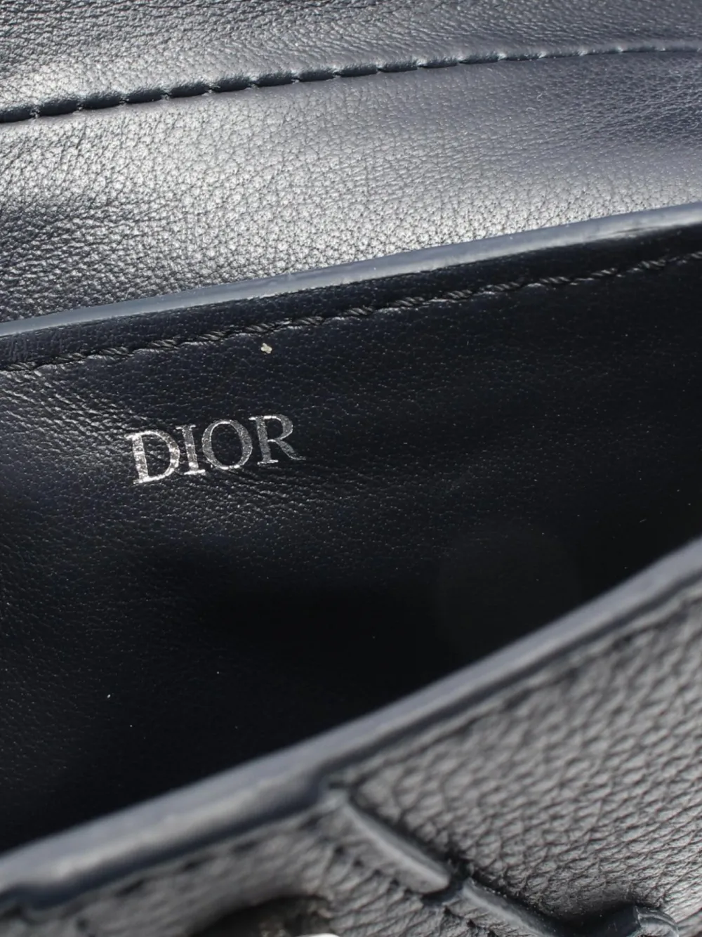 Pre-owned Dior 2010s Saddle Coin Purse In Blue