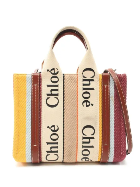 Chloé Pre-Owned 2010s small Canvas Woody satchel