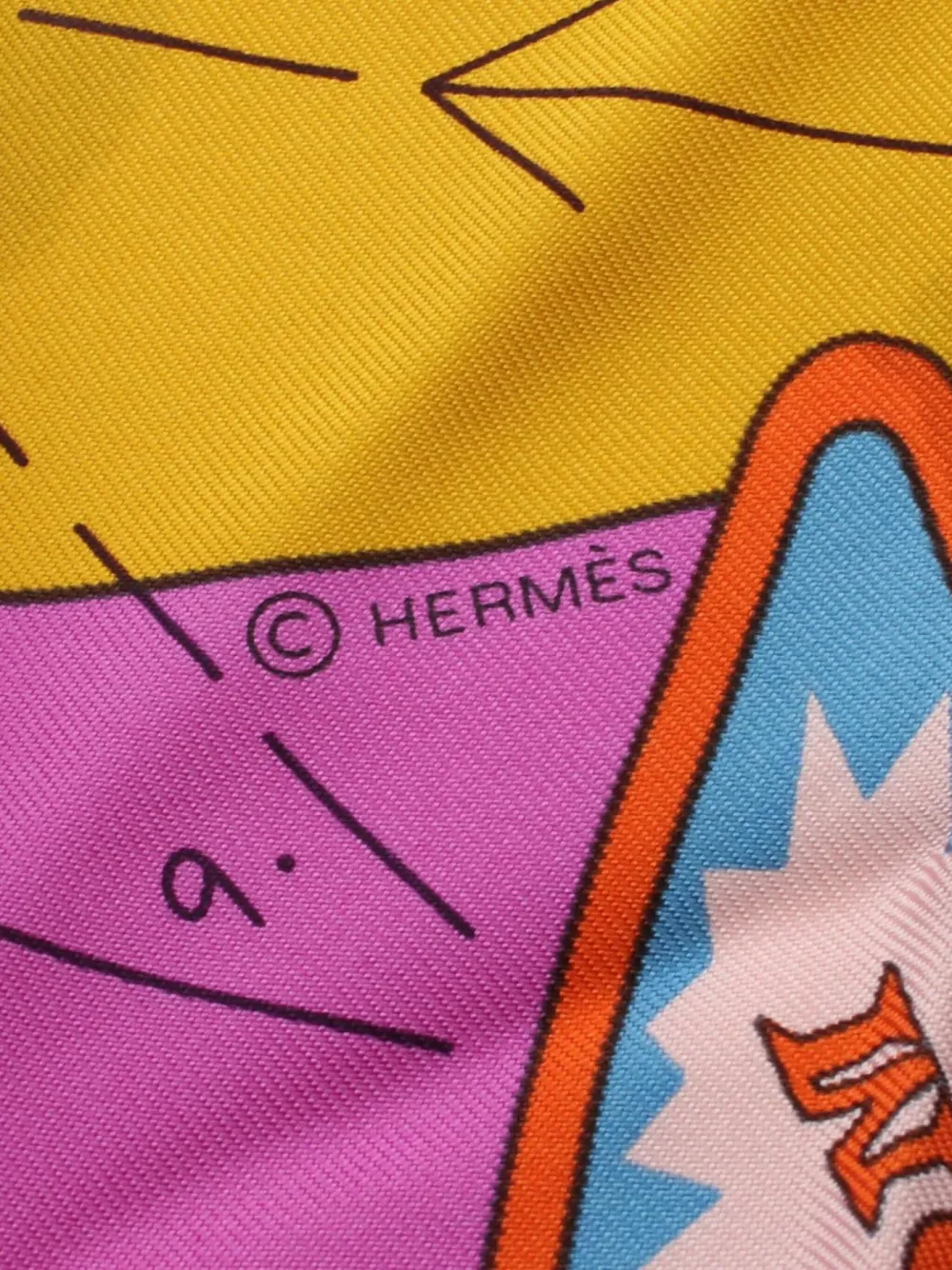 Hermès Pre-Owned 2010s Tea For Two 90 zijden sjaal - Wit