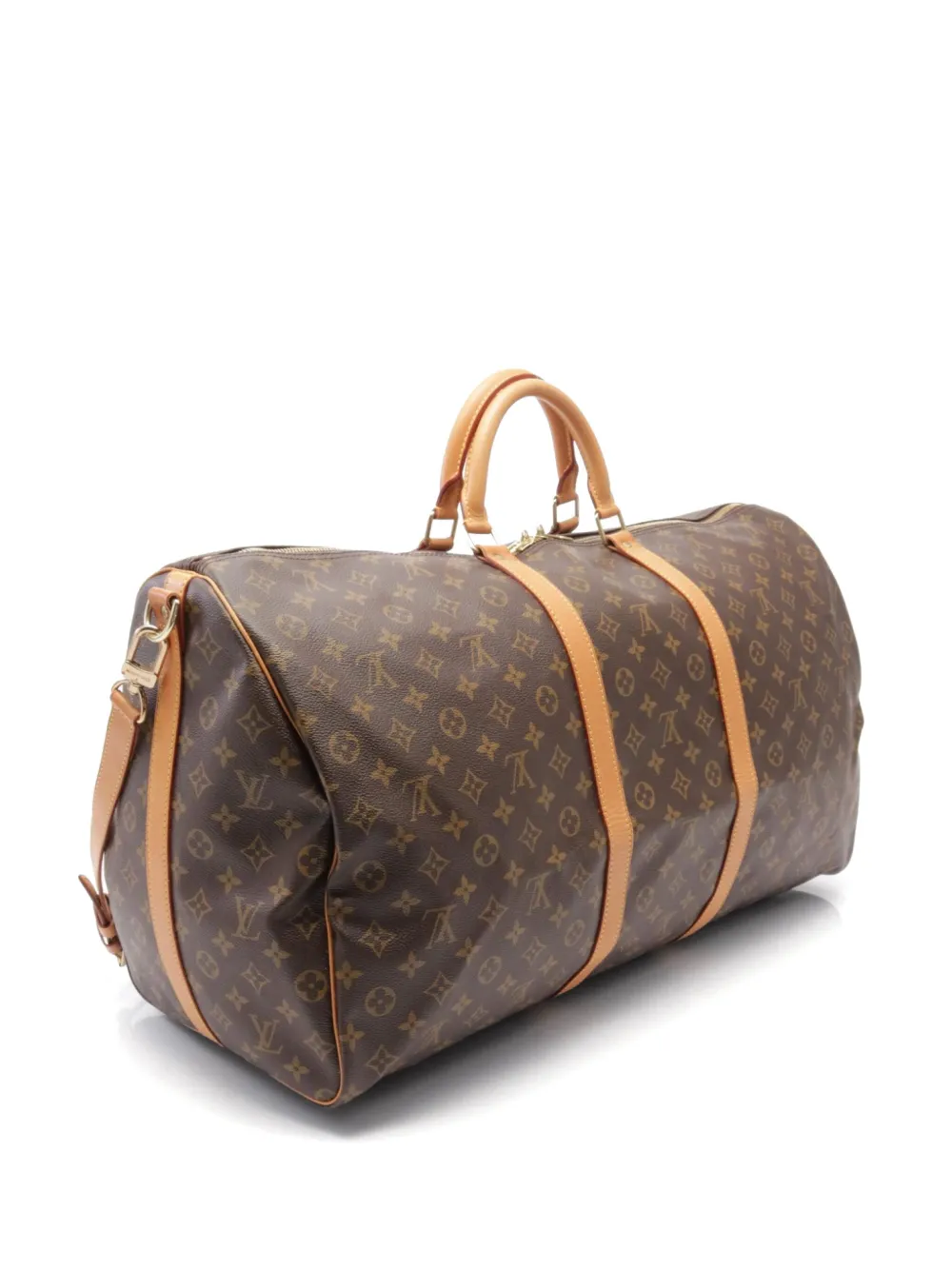 Louis Vuitton Pre-Owned 1995 Monogram Keepall 60 Boston tas - Bruin