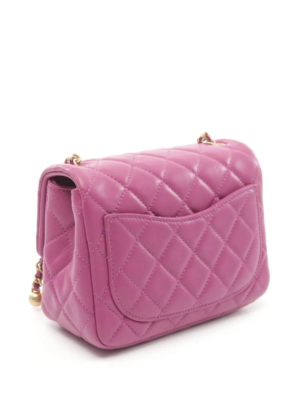 CHANEL Pre-Owned 2021-2022 Chanel Classic Flap kleine schoudertas - Roze