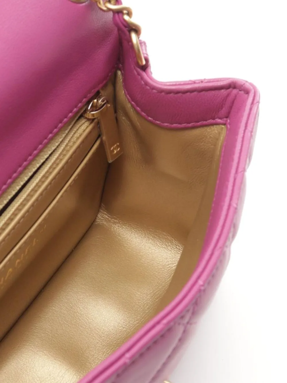 Pre-owned Chanel 2021-2022  Classic Flap Mini Shoulder Bag In Pink