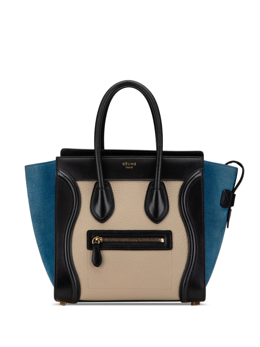 Céline Pre-Owned 2015 マイクロ トリコロール ラゲージ トートバッグ - ブラウン Céline Pre-Owned 2015 マイクロ トリコロール ラゲージ トートバッグ - ブラウン