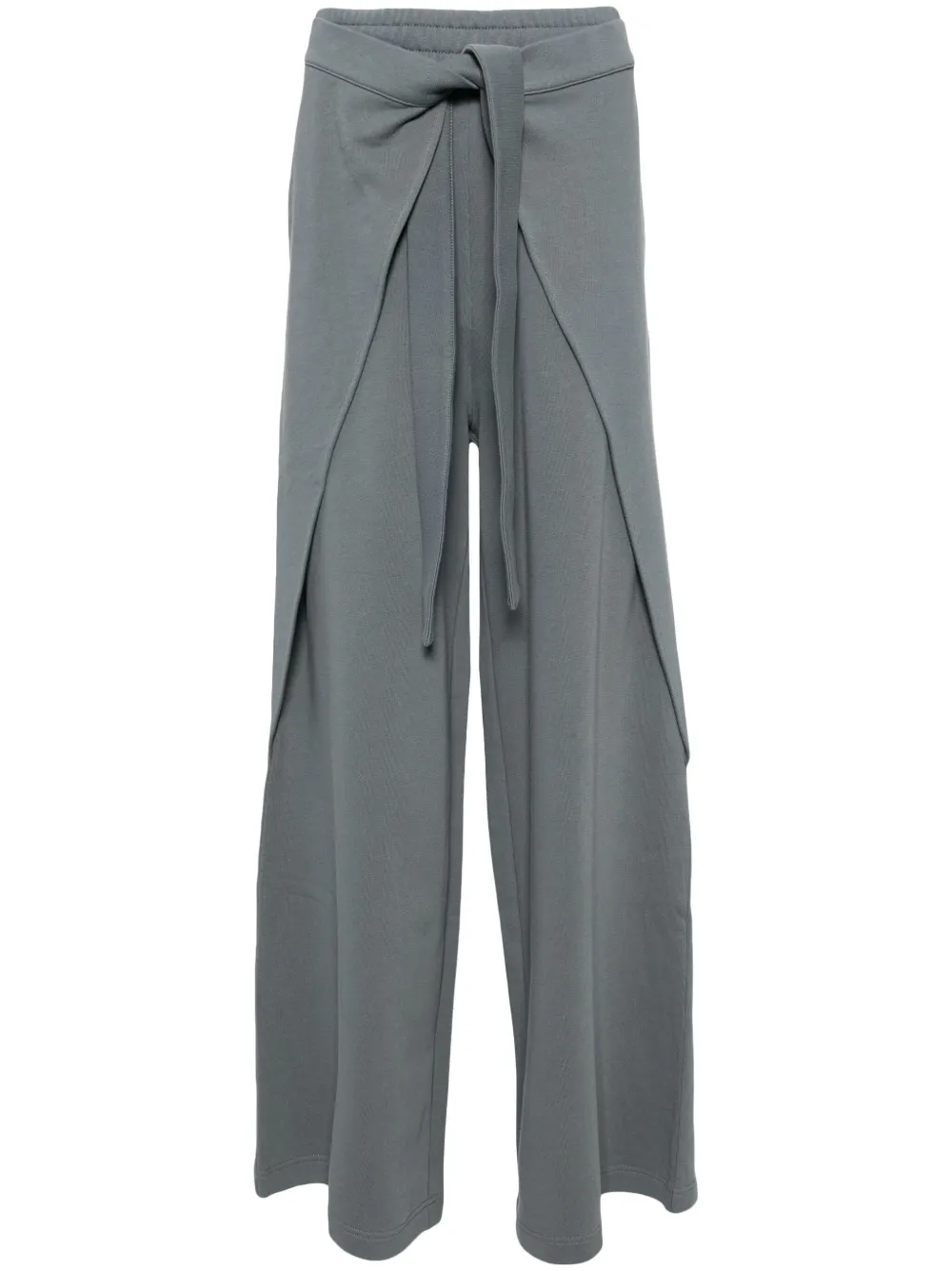 tied-waist track pants