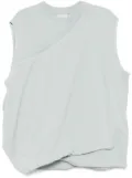 Qasimi draped sleeveless sweatshirt - Blue